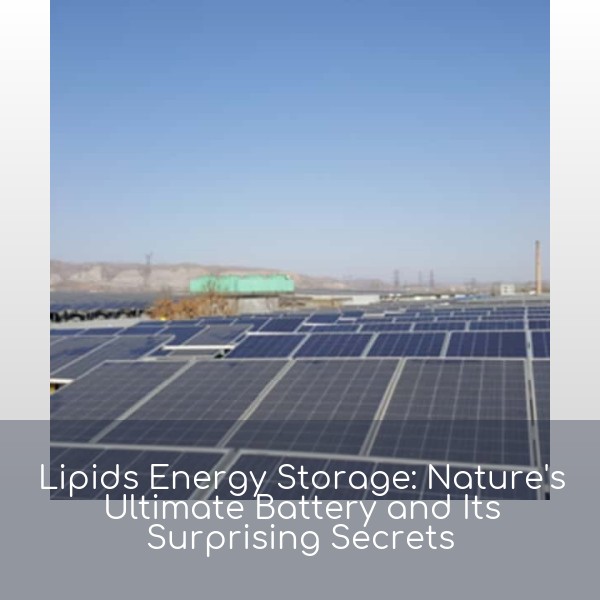 Lipids Energy Storage: Nature's Ultimate Battery and Its Surprising Secrets